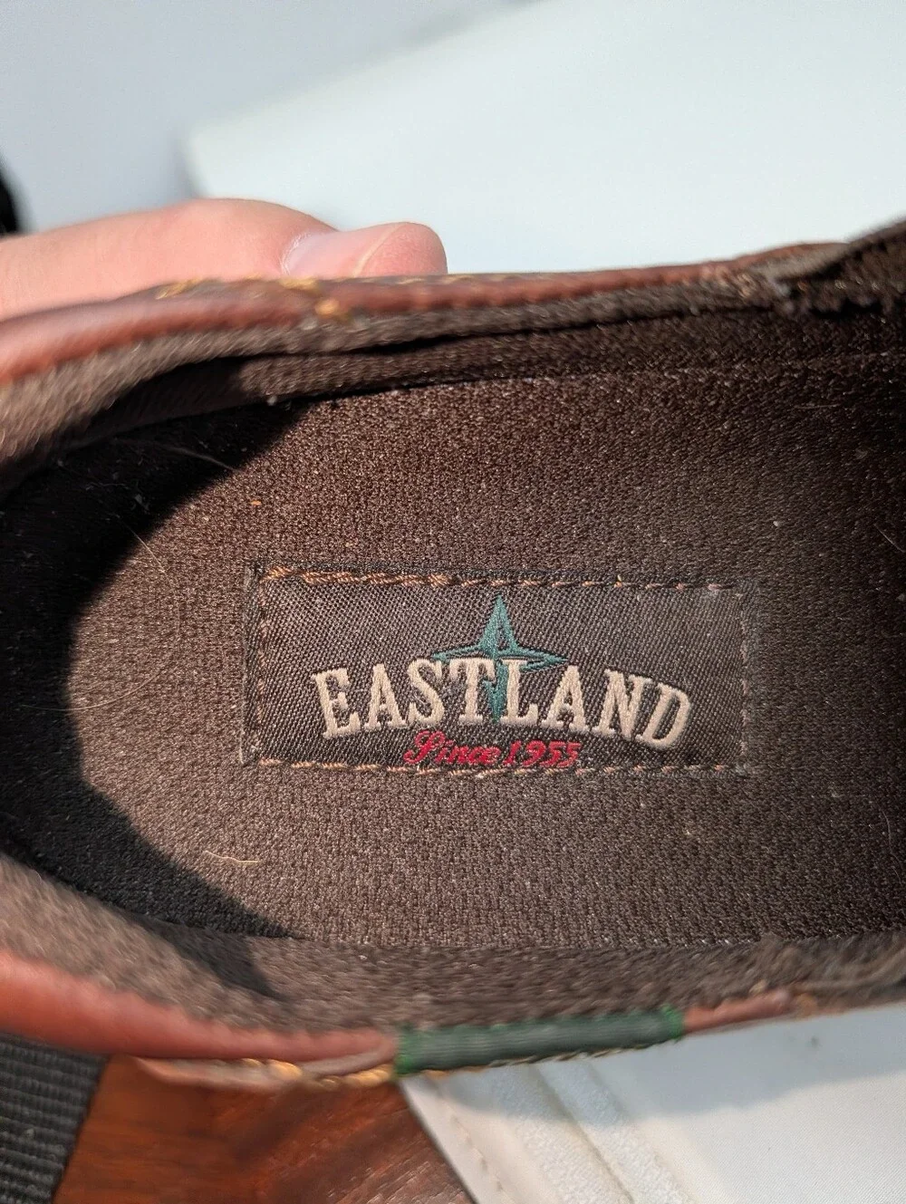 Eastland Women's Newport 3180 Size 10.5 W  Brown Leather Slip On Casual Loafers